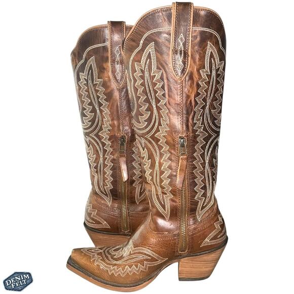 ARIAT Women’s CASANOVA SHADES OF GRAIN Snip Toe Tall Western/Cowboy BOOTS | NEW - Picture 8 of 16